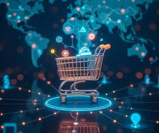 Ecommerce Development — ecommerce illustration — Vincora